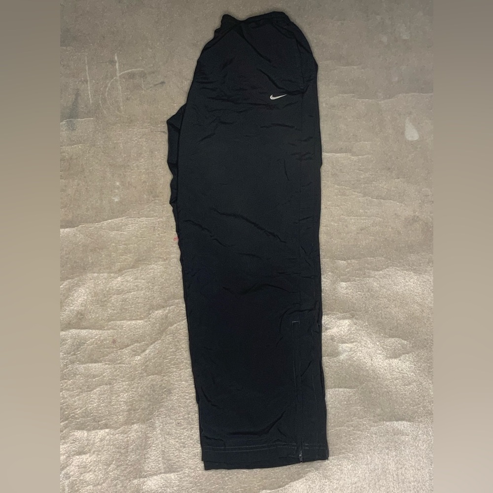 Vintage y2k black Nike baggy track pants